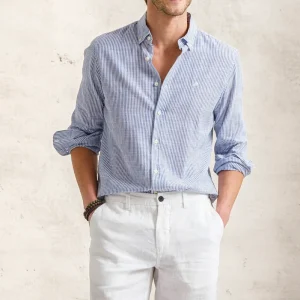 CAMISA COM EFEITO SLUB EM ALGODÃO