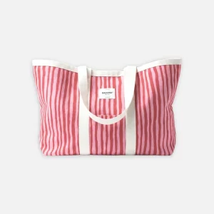 BOLSO DE PLAYA - Red Stripes
