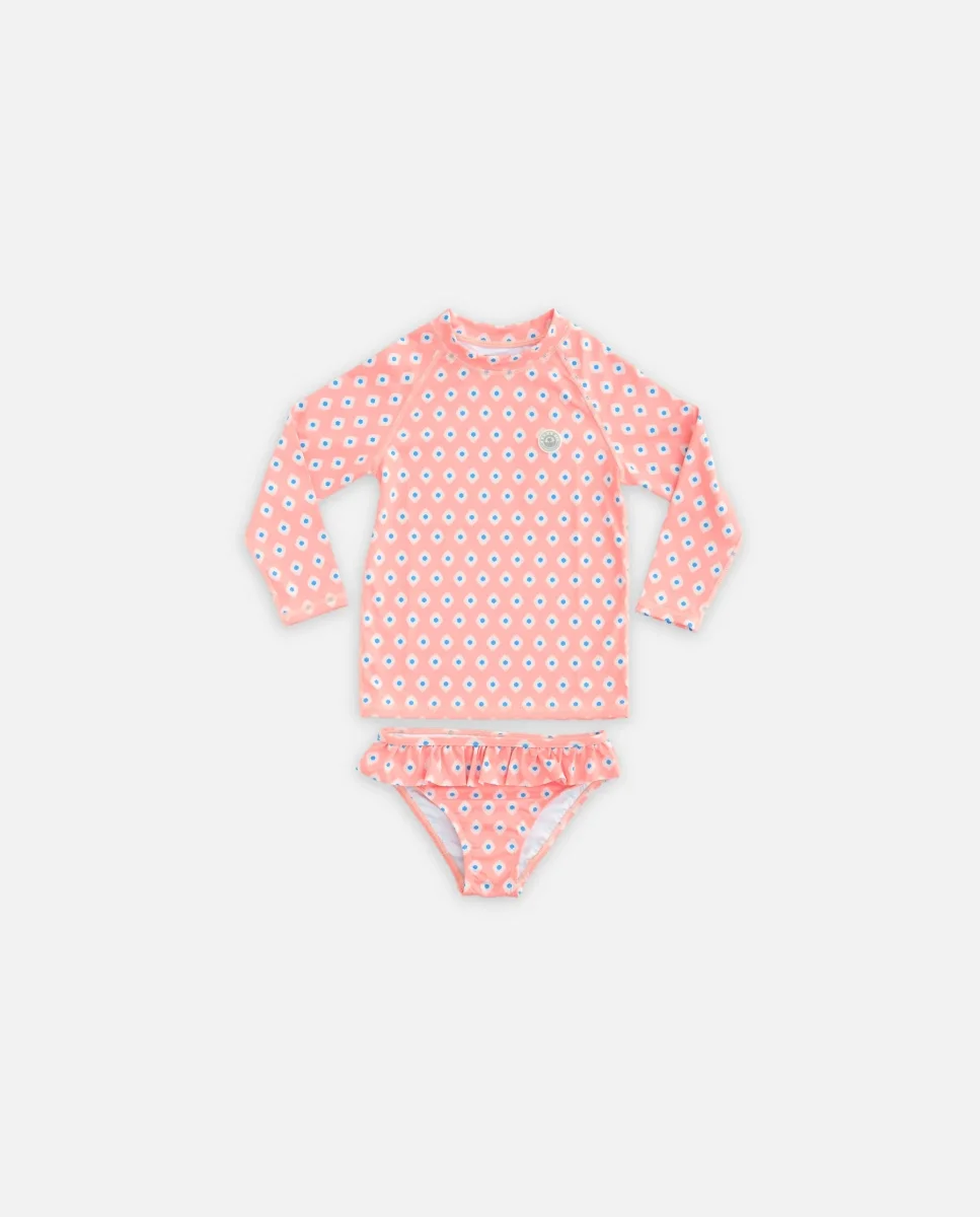 BAÑADOR NIÑA 2 PIEZAS - Peach Mosaic