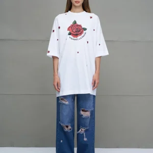 T-SHIRT VDR COMPRIDA ROSAS